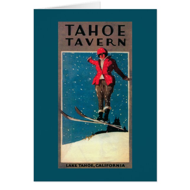 Tahoe Tavern Promo Poster Hälsningskort (Framsidan)