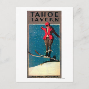 Tahoe Tavern Promo Poster Vykort