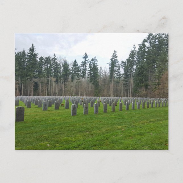 Tahoma Nationalkyrkogård Vykort (Framsida)