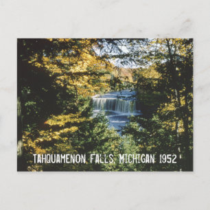 Tahquamenon Falls Michigan Postcard Vykort