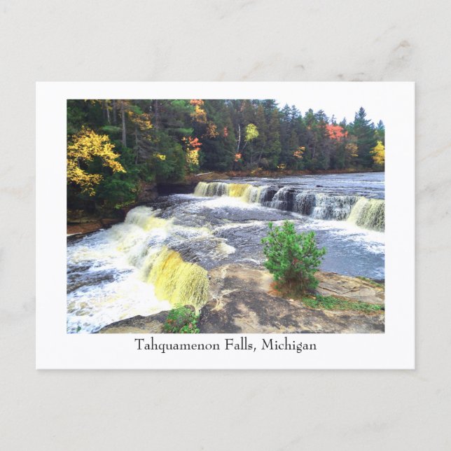 Tahquamenon Falls, Michigan Vykort (Framsida)