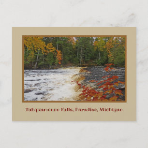 TAHQUAMENON FALLS PÅ HÖSTEN / MICHIGANS U.P. VYKORT