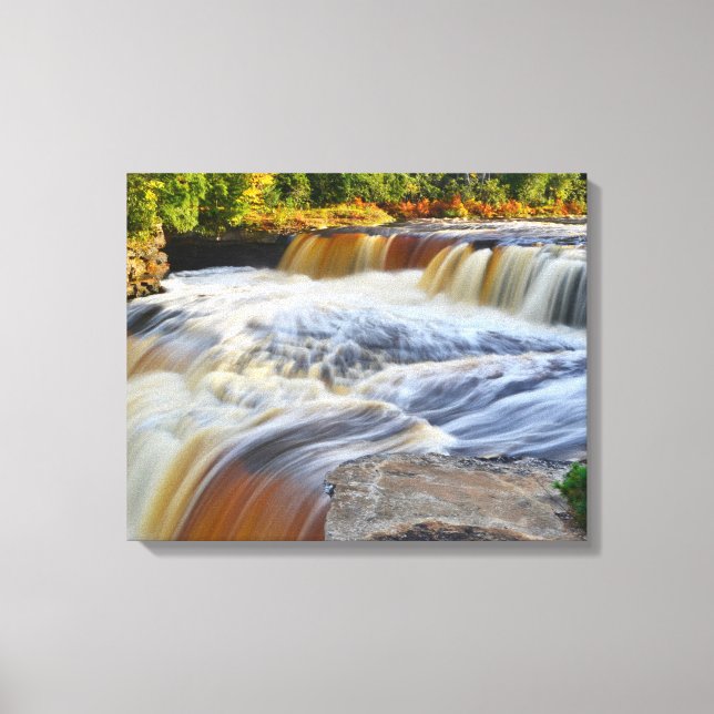 Tahquamenon Falls Paradise Michigan Canvastryck (Framsida)