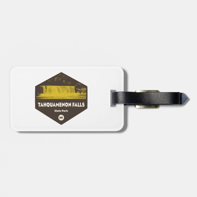 Tahquamenon Falls State Park Michigan Bagagebricka (Baksida Vågrät)