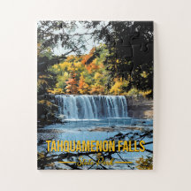 Tahquamenon Falls State Park Vintage affisch Puzzl
