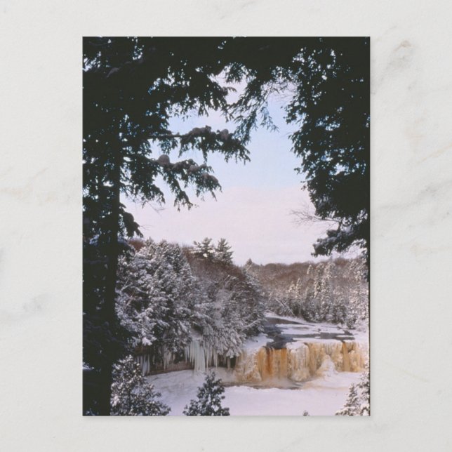 Tahquamenon Falls Upper Peninsula-vykort Vykort (Framsida)