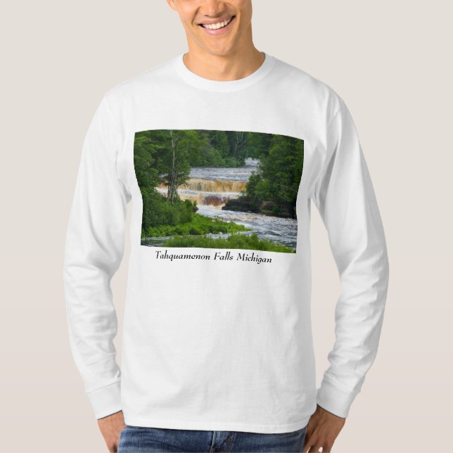 Tahquamenon Lower Falls T Shirt (Framsida)