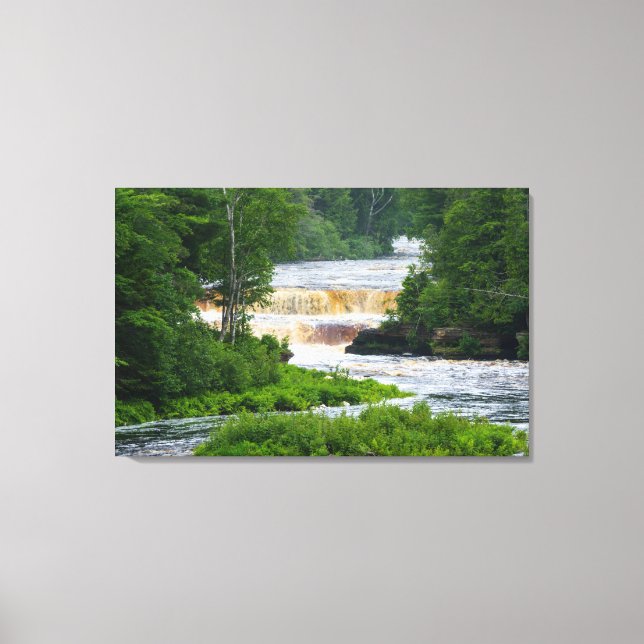 Tahquamenon Nedre Falls Canvastryck (Framsida)