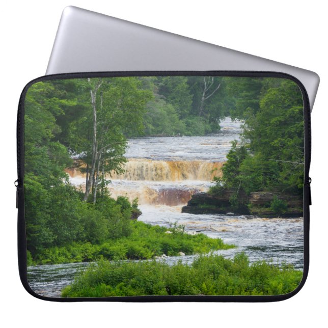 Tahquamenon Nedre Falls Laptop Sleeve (Framsidan)