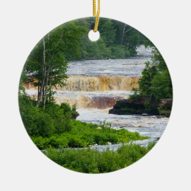Tahquamenon Nedre kolven Julgransprydnad Keramik (Framsidan)
