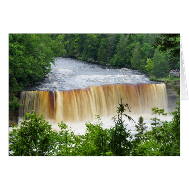 Tahquamenon Upper Falls OBS Kort (Framsidan Horizontal)