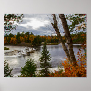 Tahquamenonfloden i Fall, Michigan Poster