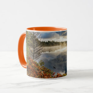 Tahquamenonfloden soluppgång Paradise, Michigan Mugg