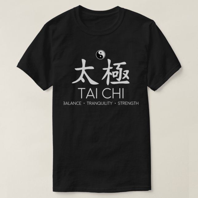 Tai Chi Andlig T Shirt (Design framsida)