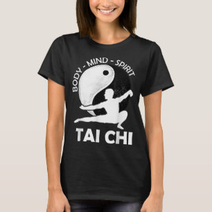 Tai Chi - Andlig Yin Yang Mind Body Hälsa Morsa T Shirt
