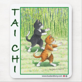 Tai Chi Cats Mouse Pad Musmatta