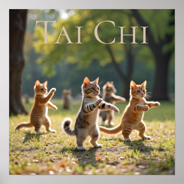 Tai Chi Cats Poster (Framsidan)