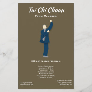 Tai Chi Chuan Flygblad
