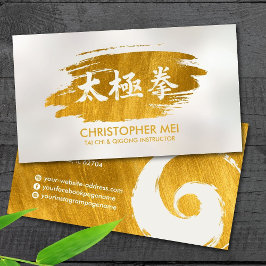 Tai Chi Chuan - gyllene penseldrag Visitkort