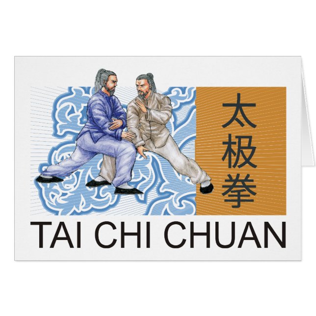 T'ai Chi Chuan Hälsningskort (Framsidan Horizontal)