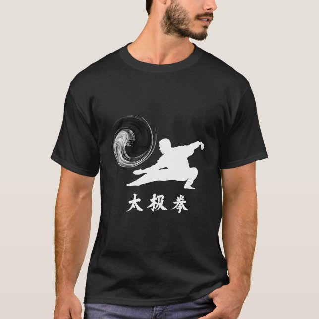 Tai Chi Chuan Taijiquan Dragon Posture T Shirt (Framsida)