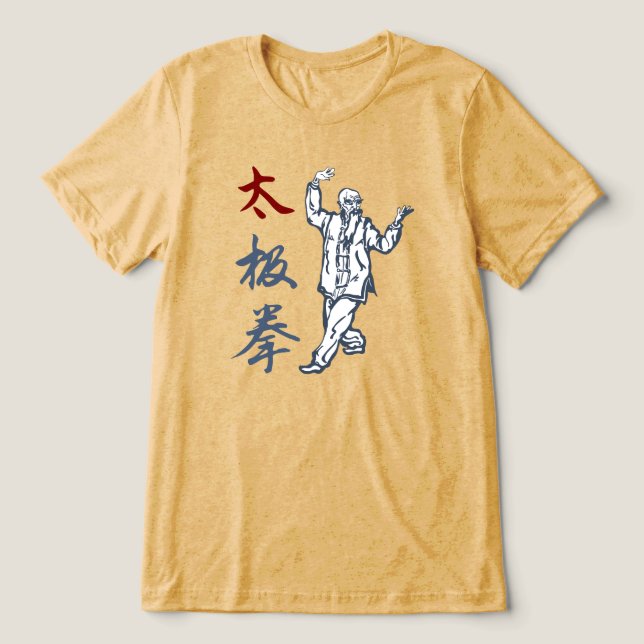 Tai Chi Chuan Tri-Blend Shirt T Shirt (Design Framsida)