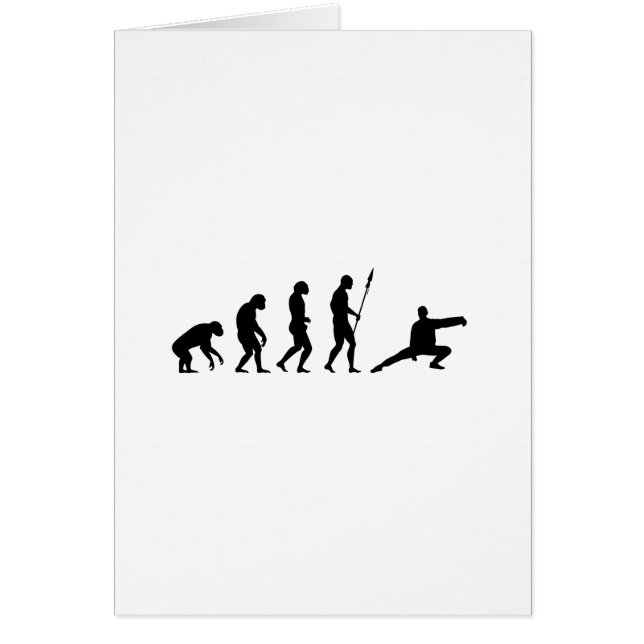 Tai chi-evolution hälsningskort (Framsidan)