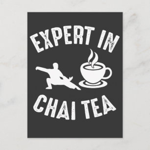 Tai Chi Expert in Chai Tea Martial Arts Barista Vykort