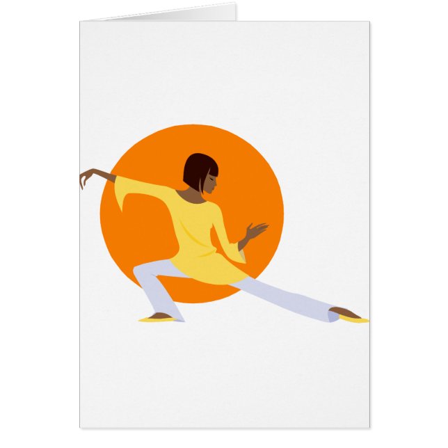 Tai Chi Hälsningskort (Framsidan)