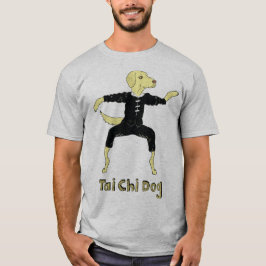 Tai Chi Hund Golden Labrador gul lab T Shirt