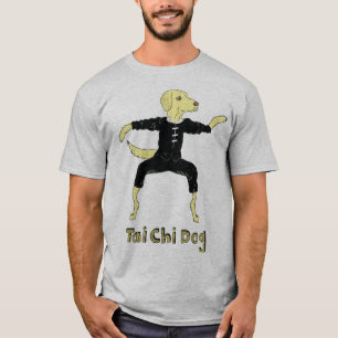 Tai Chi Hund Golden Labrador gul lab T Shirt