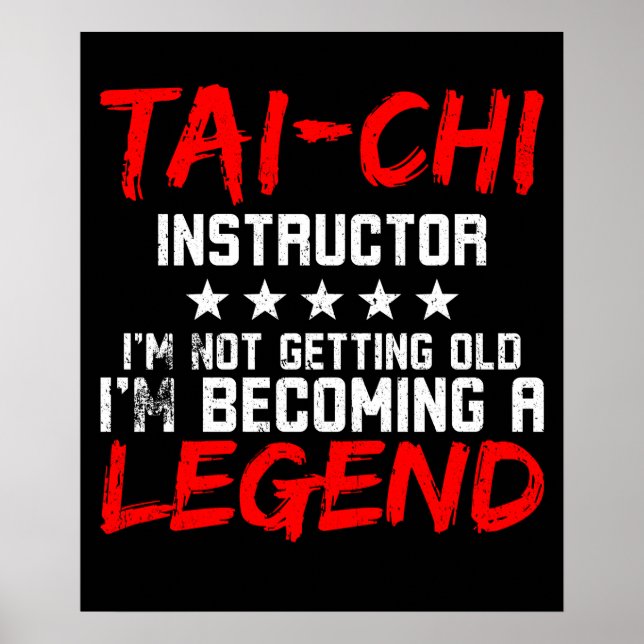 Tai Chi Instructor Legend Poster (Framsidan)