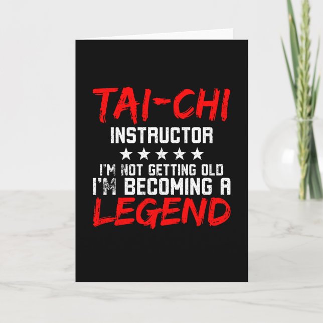 Tai Chi Instruktor Tai Chi Legend Kort (Framsida)