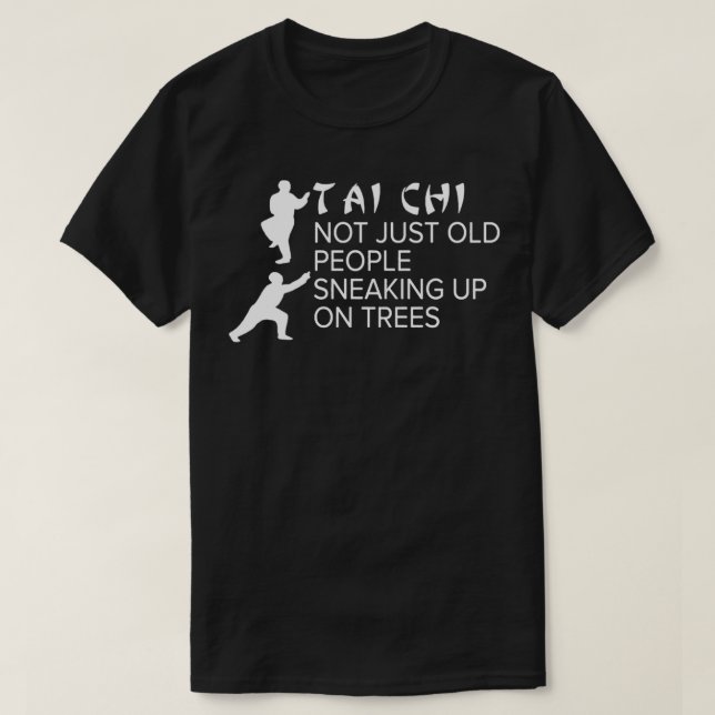 Tai Chi, inte bara Manar som ligger på Träd T Shirt (Design framsida)