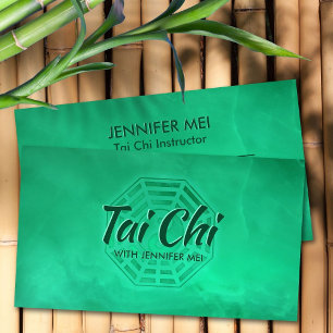 Tai Chi Jade Grönt Bagua/Pakua Visitkort