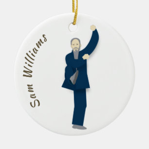 Tai Chi Julgransprydnad Keramik