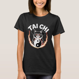 Tai Chi Katt Yin Yang Flower of Life Kampsport K T Shirt