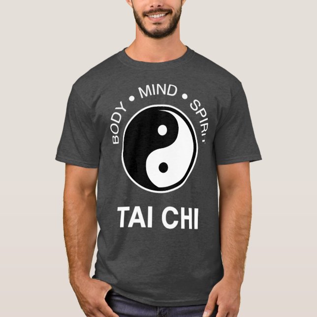 Tai Chi kropp Mind Spirit 2 T Shirt (Framsida)