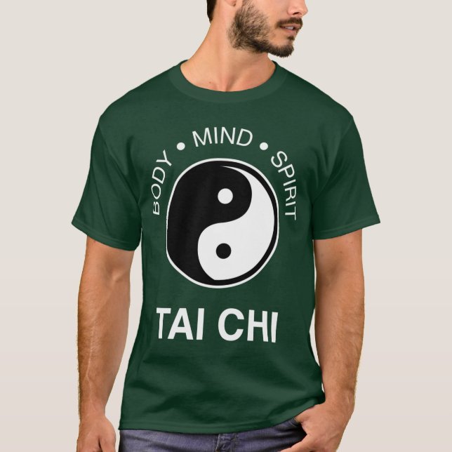 Tai Chi kropp, sinne, ande vänner T Shirt (Framsida)