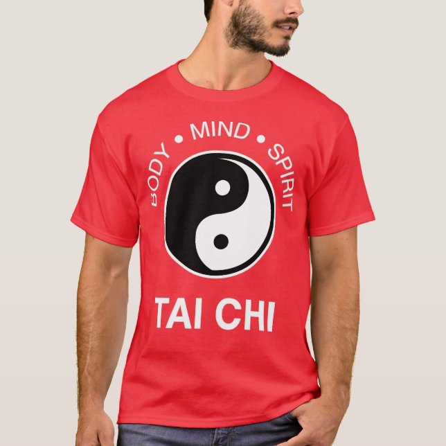 Tai Chi Kropps Sinnesanda 24 T Shirt (Framsida)