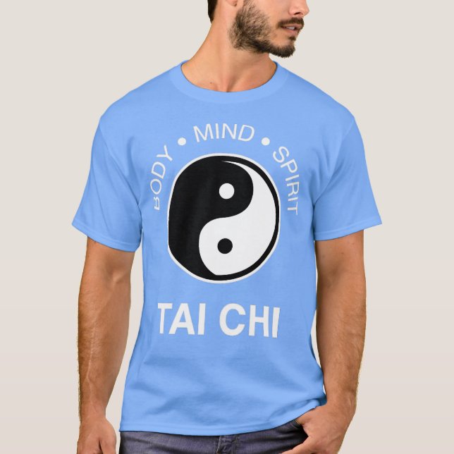 Tai Chi Kropps Sinnesanda 5 T Shirt (Framsida)