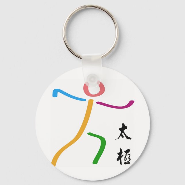 Tai Chi Logotyp Nyckelring (Framsida)