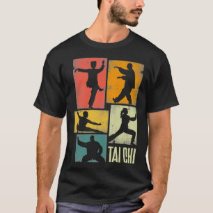 Tai Chi Martial Art Shadowboxer Silhouettes T Shirt