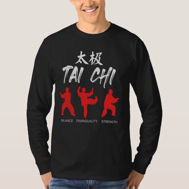 Tai Chi Martial Arts Chinese Shaolin Master Shaoli T Shirt (Framsida)