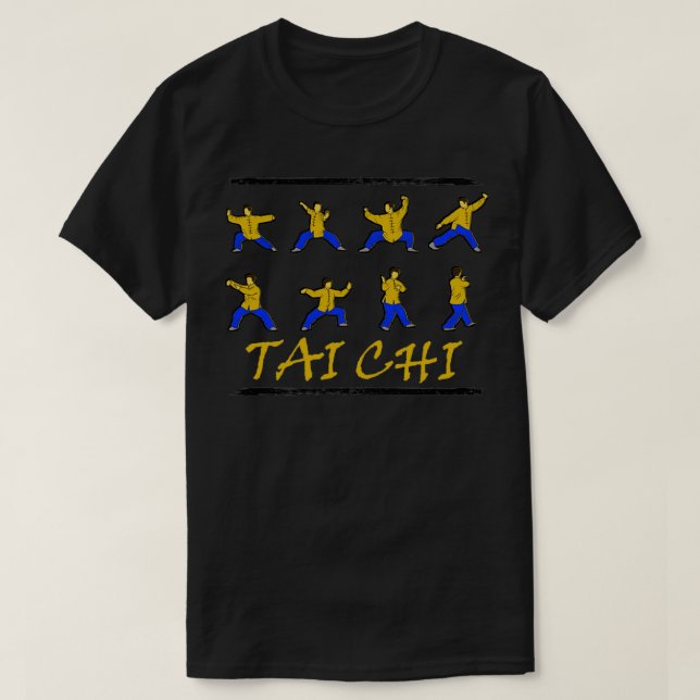 Tai Chi Martial Arts Self Defense Gift 6 T Shirt (Design framsida)