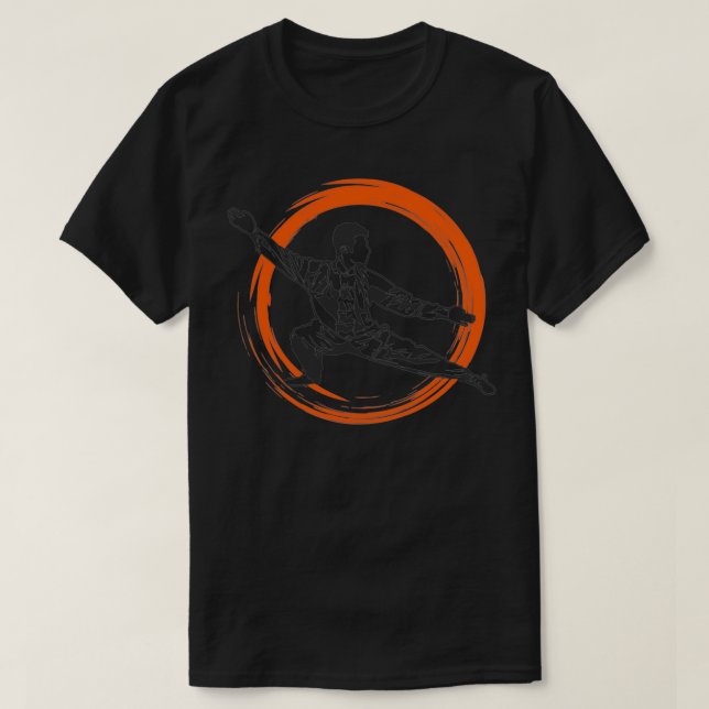 Tai Chi Martial Arts Taijiquan Shadow Boxing T Shirt (Design framsida)