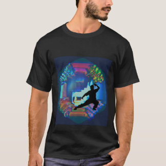 Tai Chi med Abstrakt Yin Yang Design T Shirt