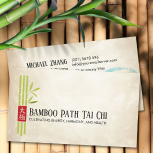 Tai Chi och Qigong - Bamboo Visitkort