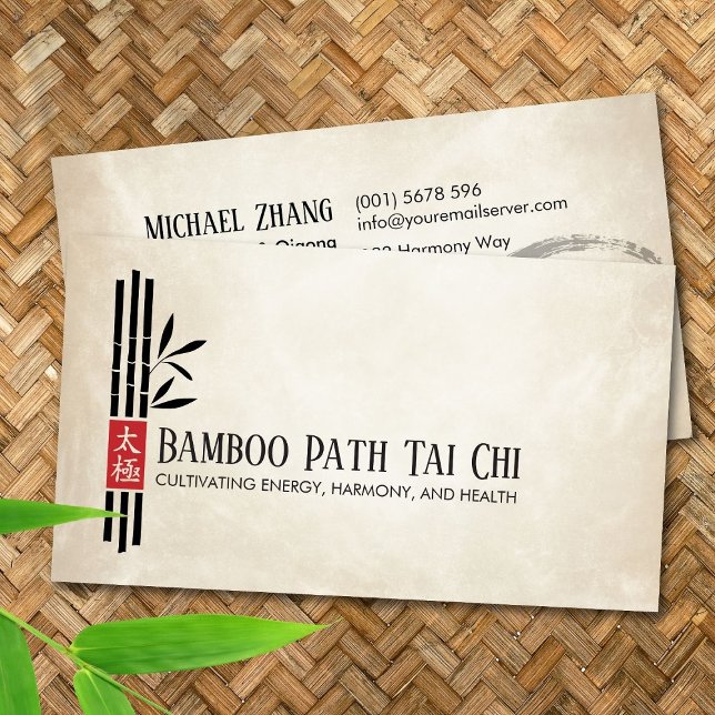 Tai Chi och Qigong - Bamboo Visitkort (Skapare uppladdad)