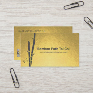 Tai Chi och Qigong - Bambu Visitkort